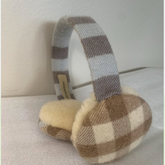 Burberry Earmuffs - Cashmere Baby Blue/Tan Classic Check main image 4
